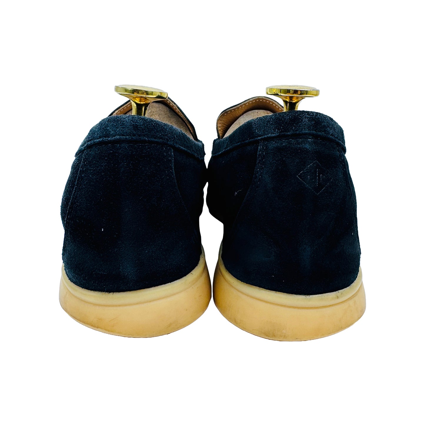 Back Image of Loro Piana Summer Walk Black Loafers (Size 42) H18068