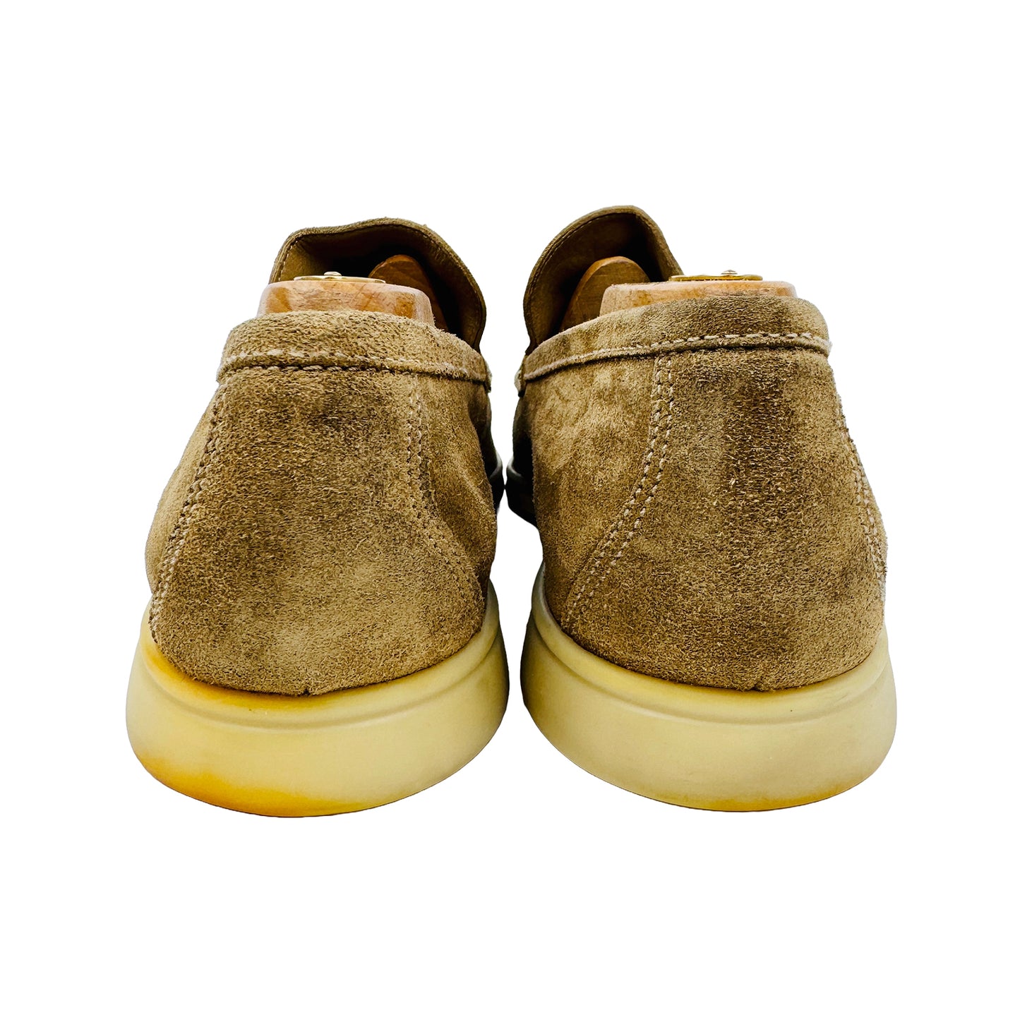 Back Image of Loro Piana Summer Walk Brown Loafers (Size 44.5)