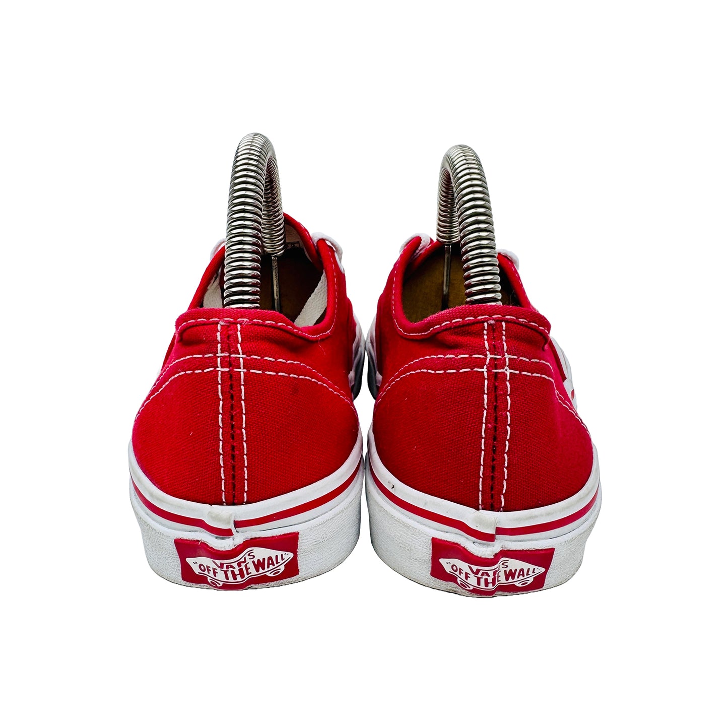 Back Image of Vans Off The Wall Low Top Red Shoes (Size 36) - 721356