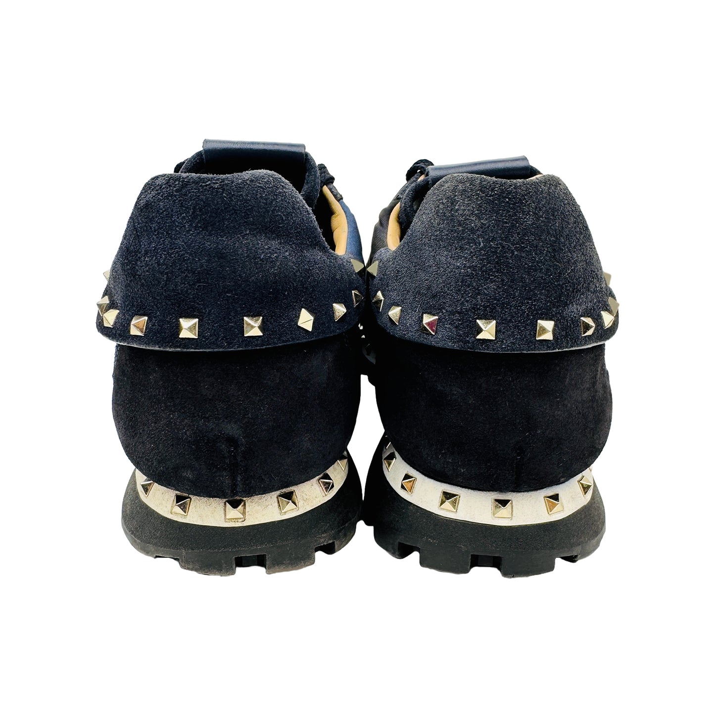 Back Side Image of Valentino Men's Garanvani Rockstud Shoes (Size 42/42.5) TQ952Y2