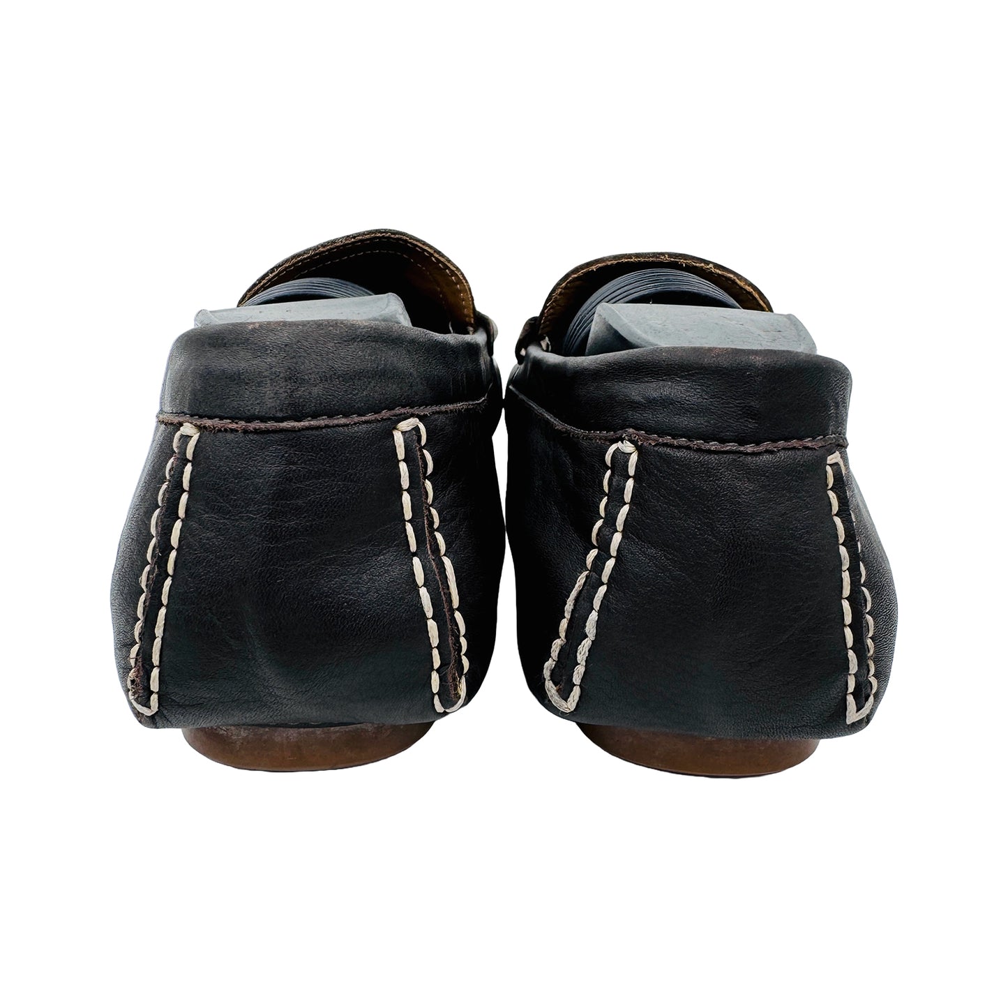 Back Side image 2 of Andrea Morelli Men's Brown Leather Loafers
