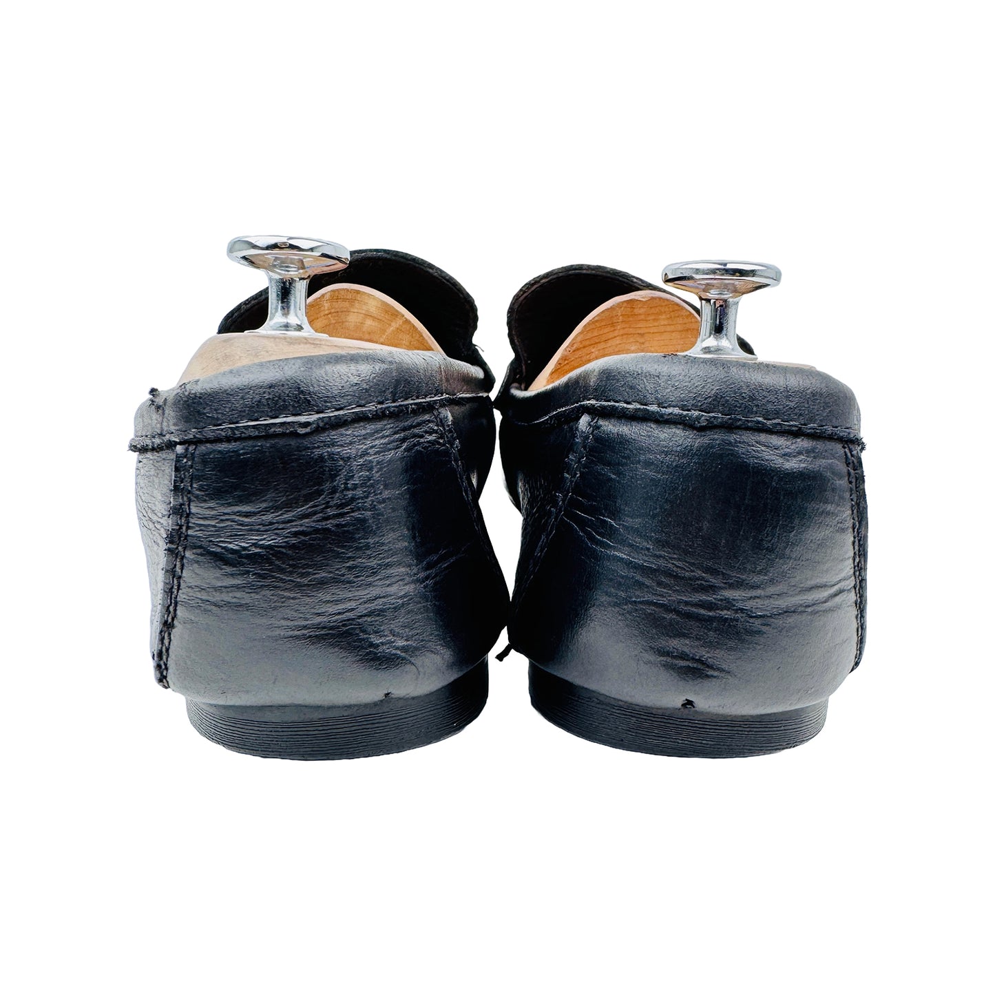 Back Side image of Hermes Men's H Metal Buckle Loafers (Size 43.5/44)