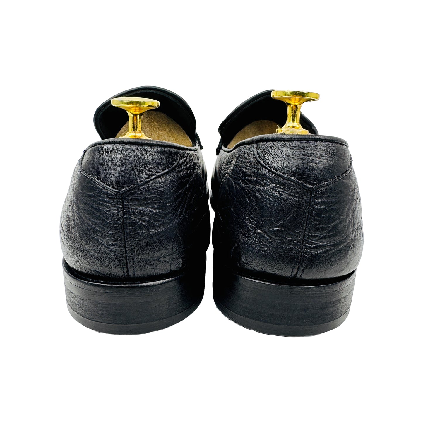 Back Side image of Louis Vuitton Men's Black Major Loafers