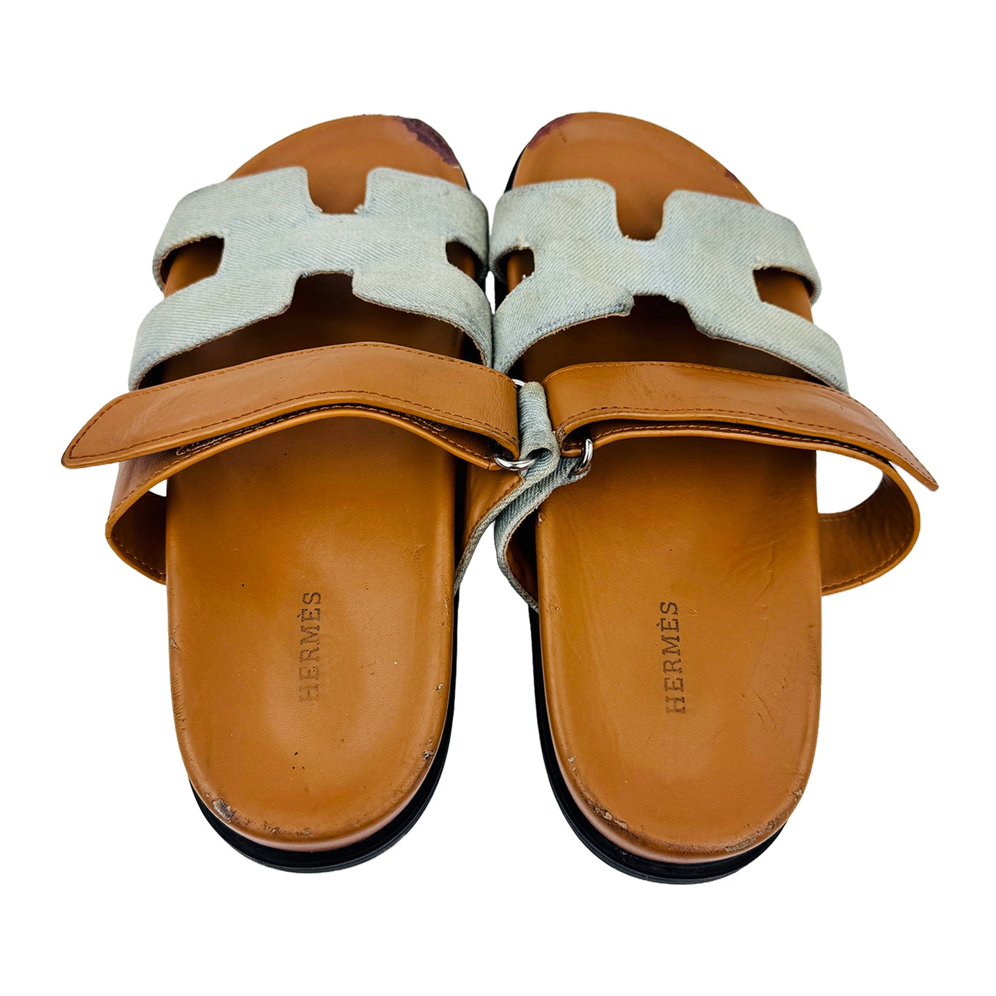 Back image of Hermes Men's Chypre Slippers -H231819ZHPN440