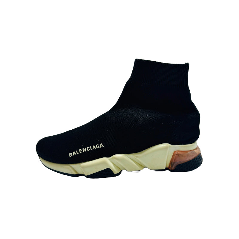 Balenciaga Women's Speed Trainer High Top Black Shoes – Preloved