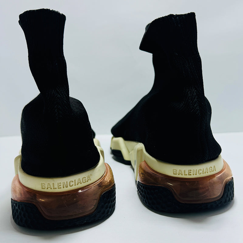 Balenciaga Women's Speed Trainer High Top Black Shoes