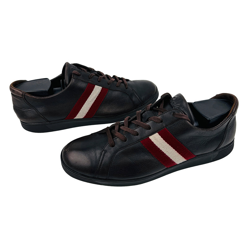 Bally Brown Leather Sneaker Shoes (Size 42/42.5) Made in Italy