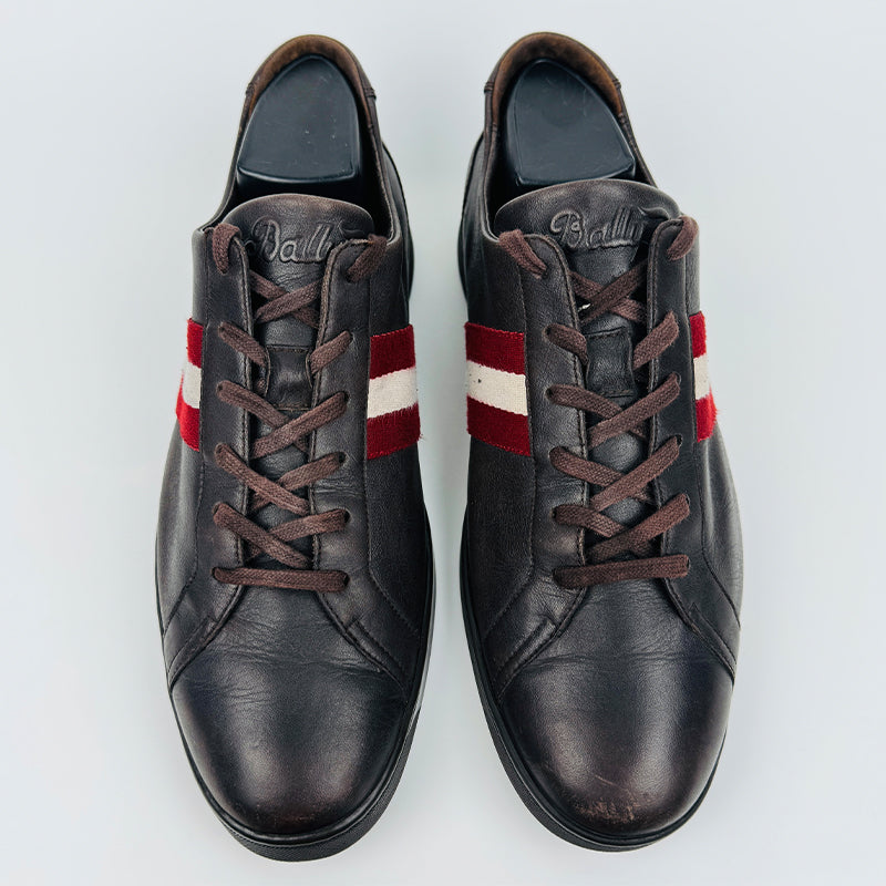 Bally Brown Leather Sneaker Shoes (Size 42/42.5) Made in Italy