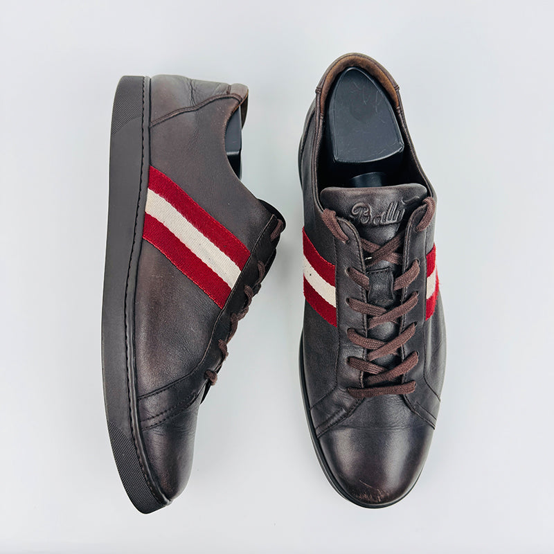 Bally Brown Leather Sneaker Shoes (Size 42/42.5) Made in Italy