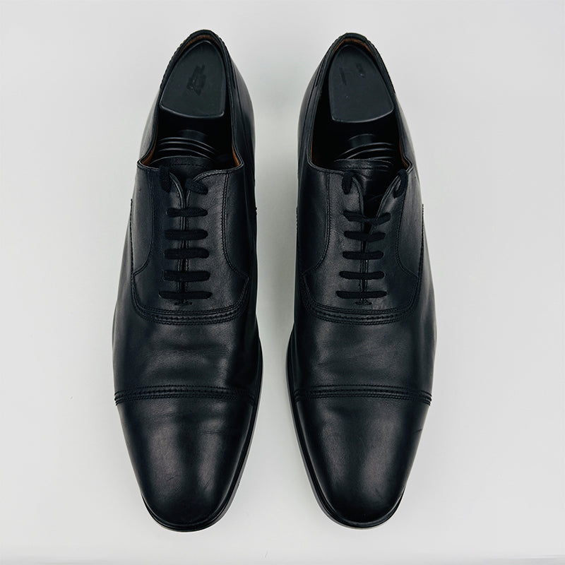 Bally Men's Leather Black Dress Shoes (Size 45.5/46)