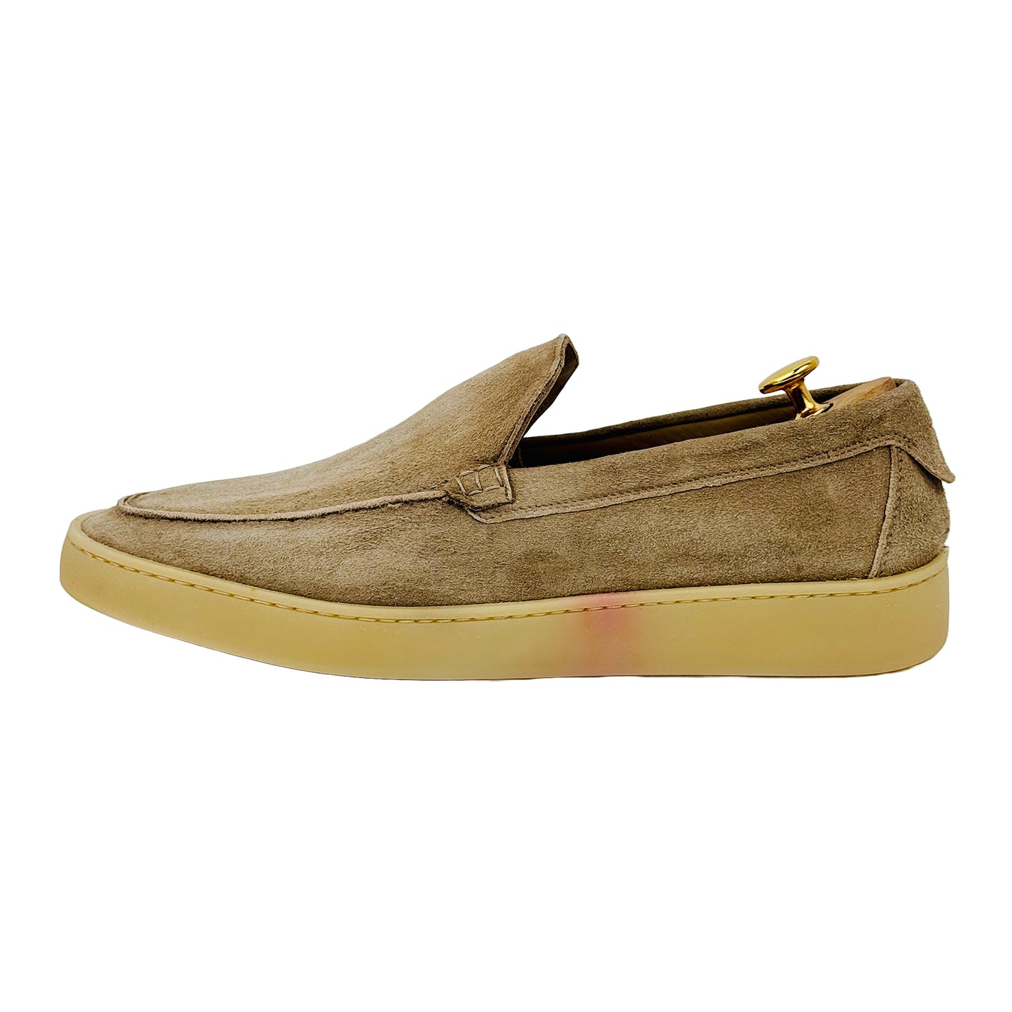 Boggi Milano Men's Beige Stratus Suede Loafers Size 44