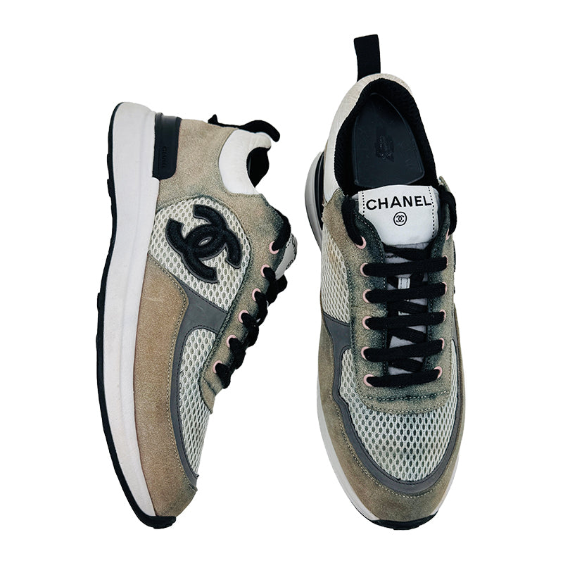 Chanel Women’s Calfskin Suede Sneaker Shoes (Size 39) - G37122