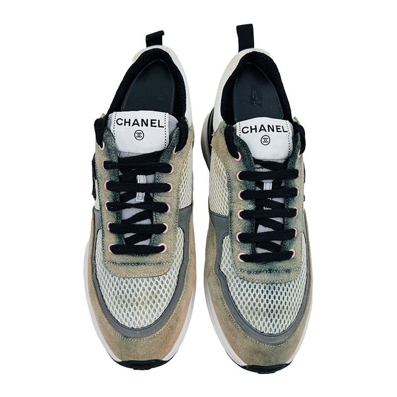 Chanel Women’s Calfskin Suede Sneaker Shoes (Size 39) - G37122