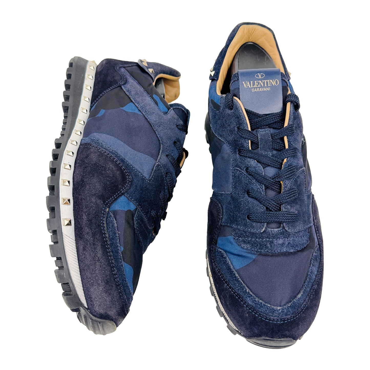 Cross Image 2 of Valentino Men's Garanvani Rockstud Shoes (Size 42/42.5) TQ952Y2