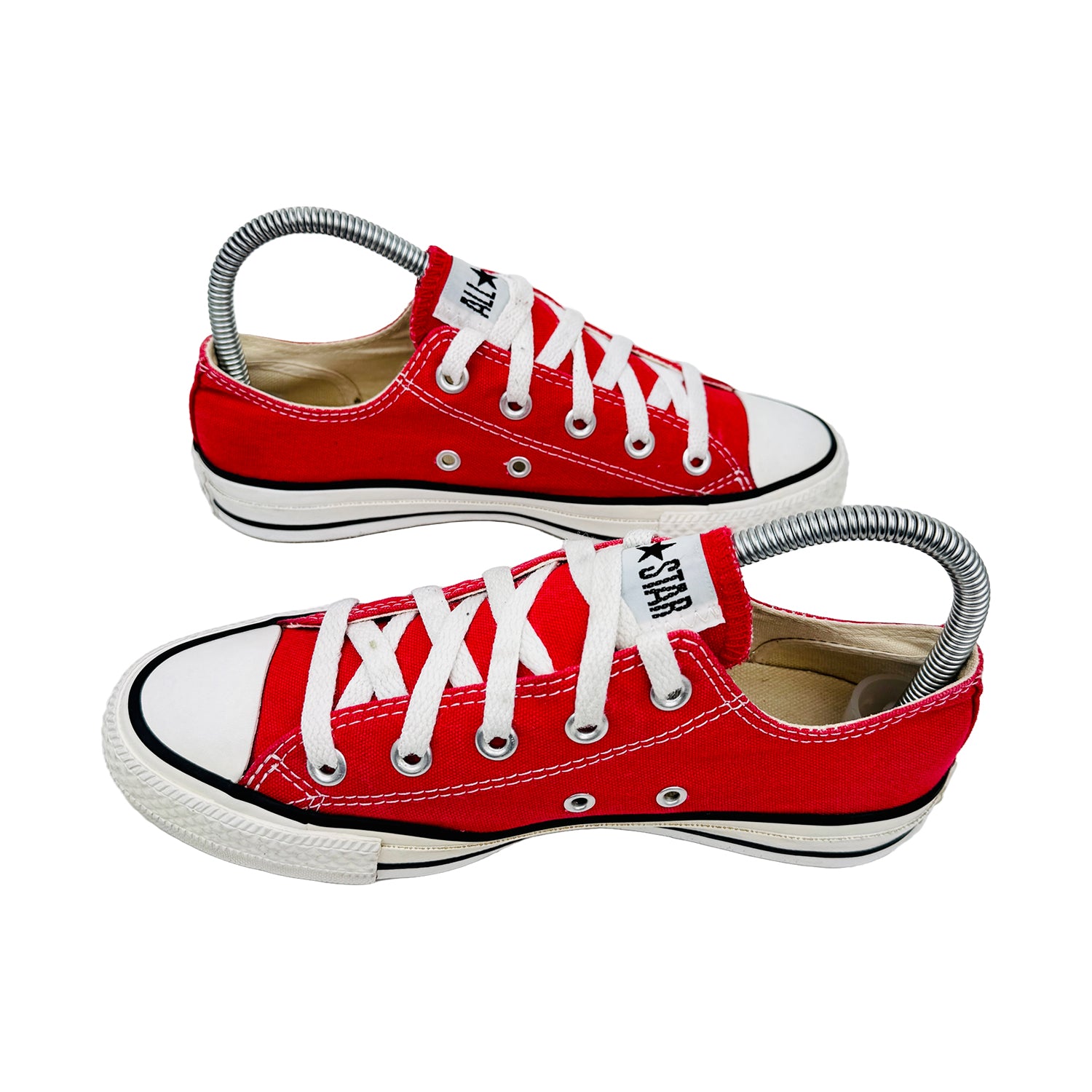 Cross Image of Converse Women's Chuck Taylor All-Star Red Shoes (Size 36.5)