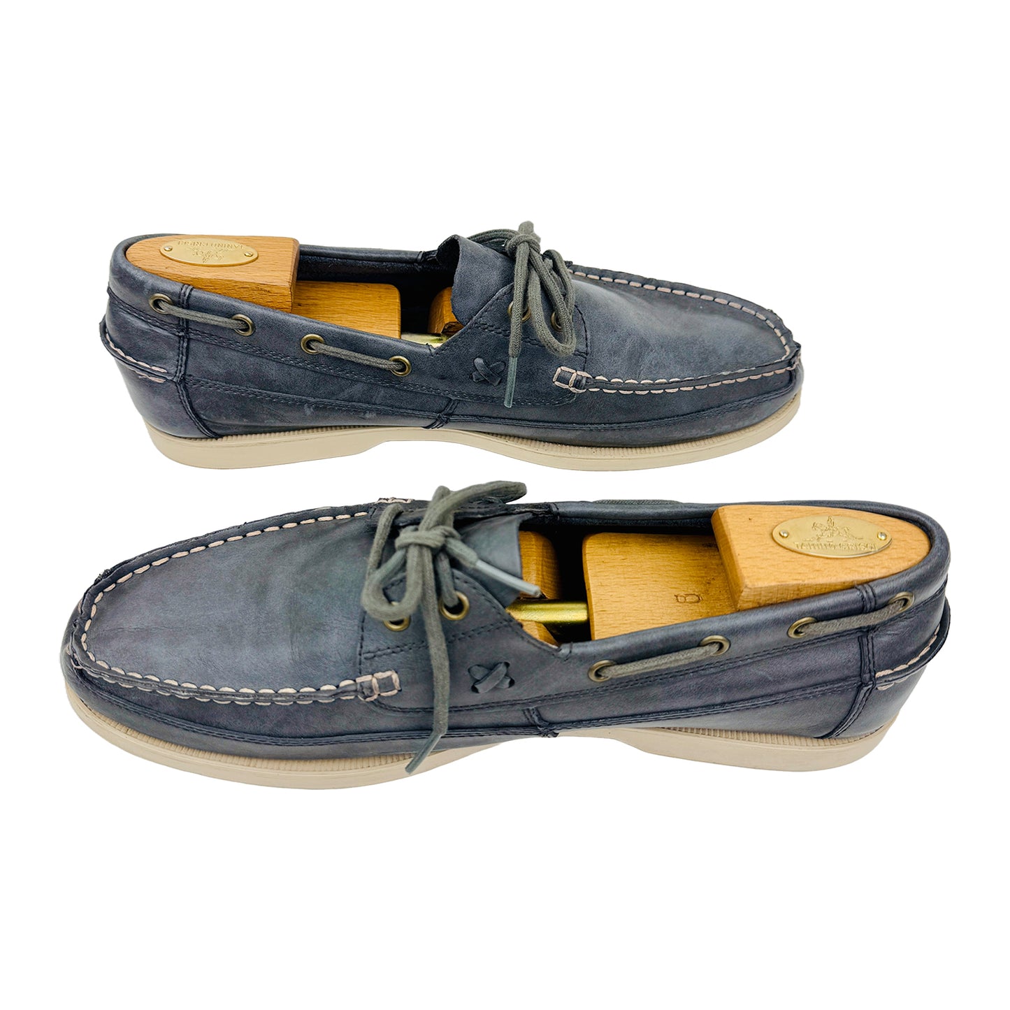Cross Image of Polo Ralph Lauren Men's Bienne II Boat Shoes (Size 44)