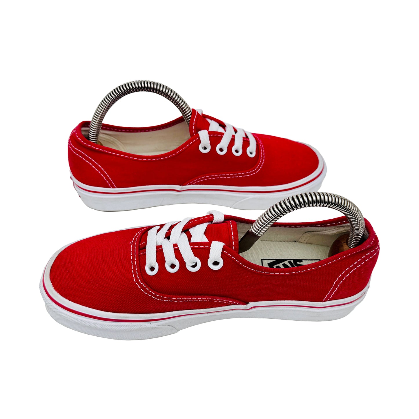 Cross Image of Vans Off The Wall Low Top Red Shoes (Size 36) - 721356