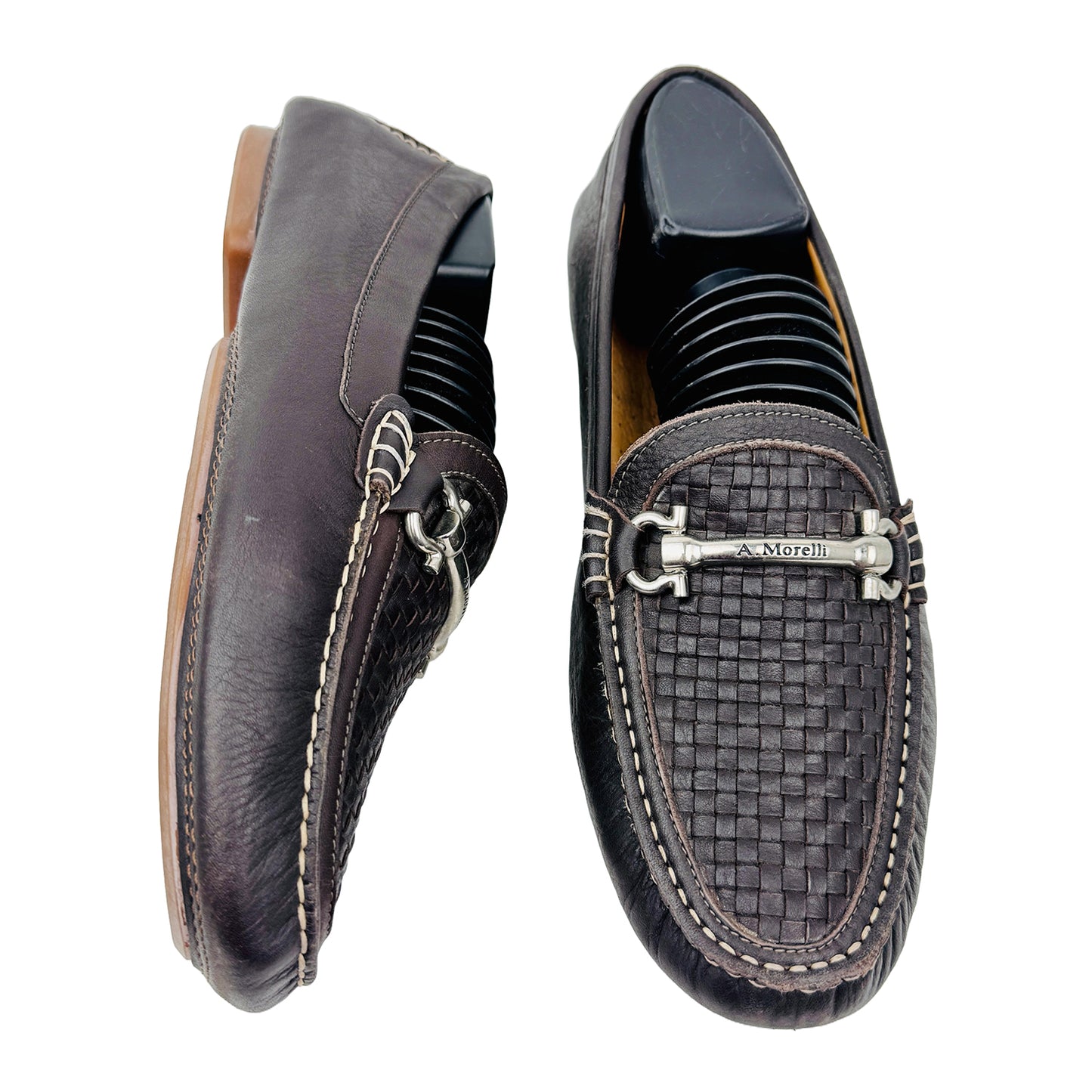 Cross image 2 of Andrea Morelli Men's Brown Leather Loafers