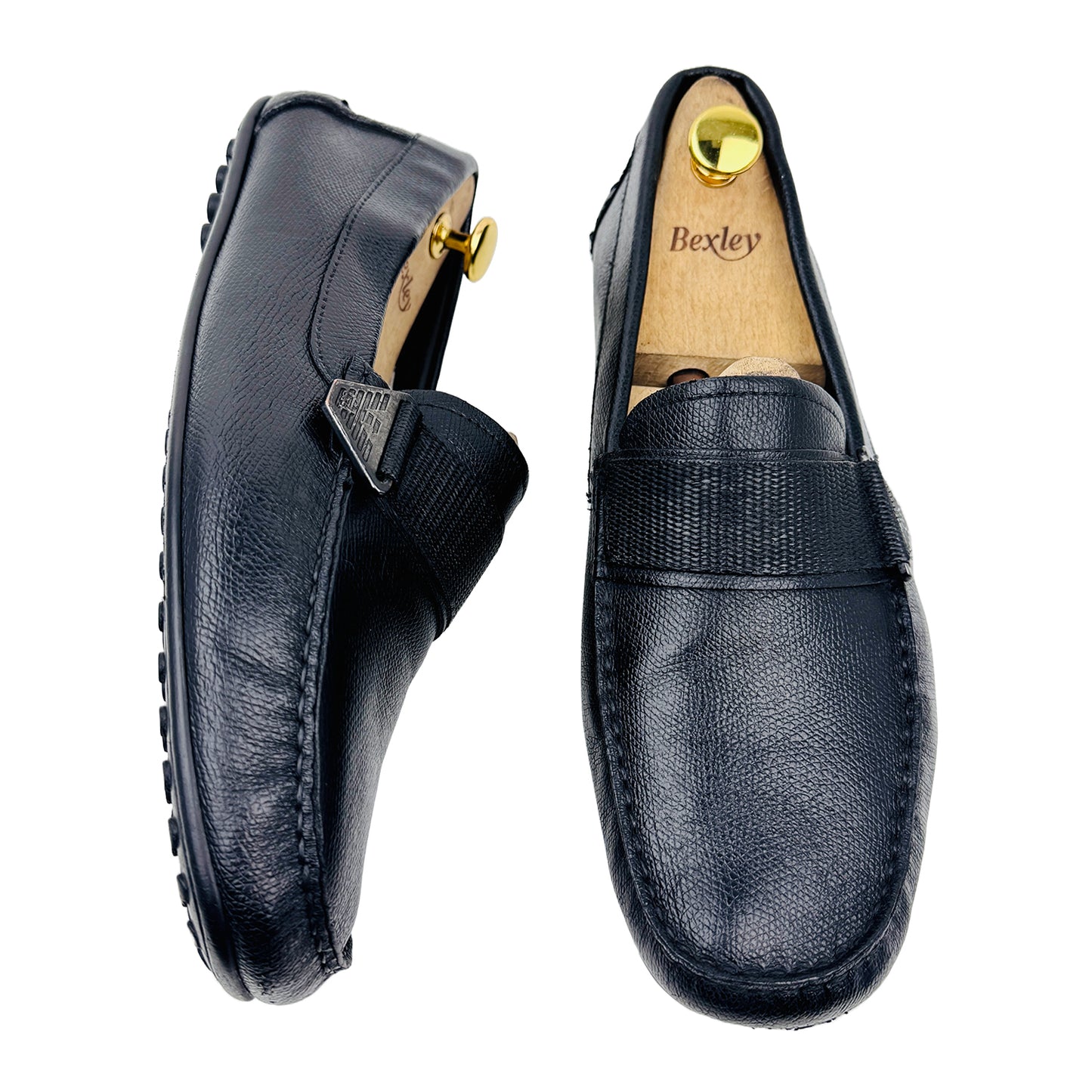 Cross image 2 of Emporio Armani Men's Black Moccasins - X4B109