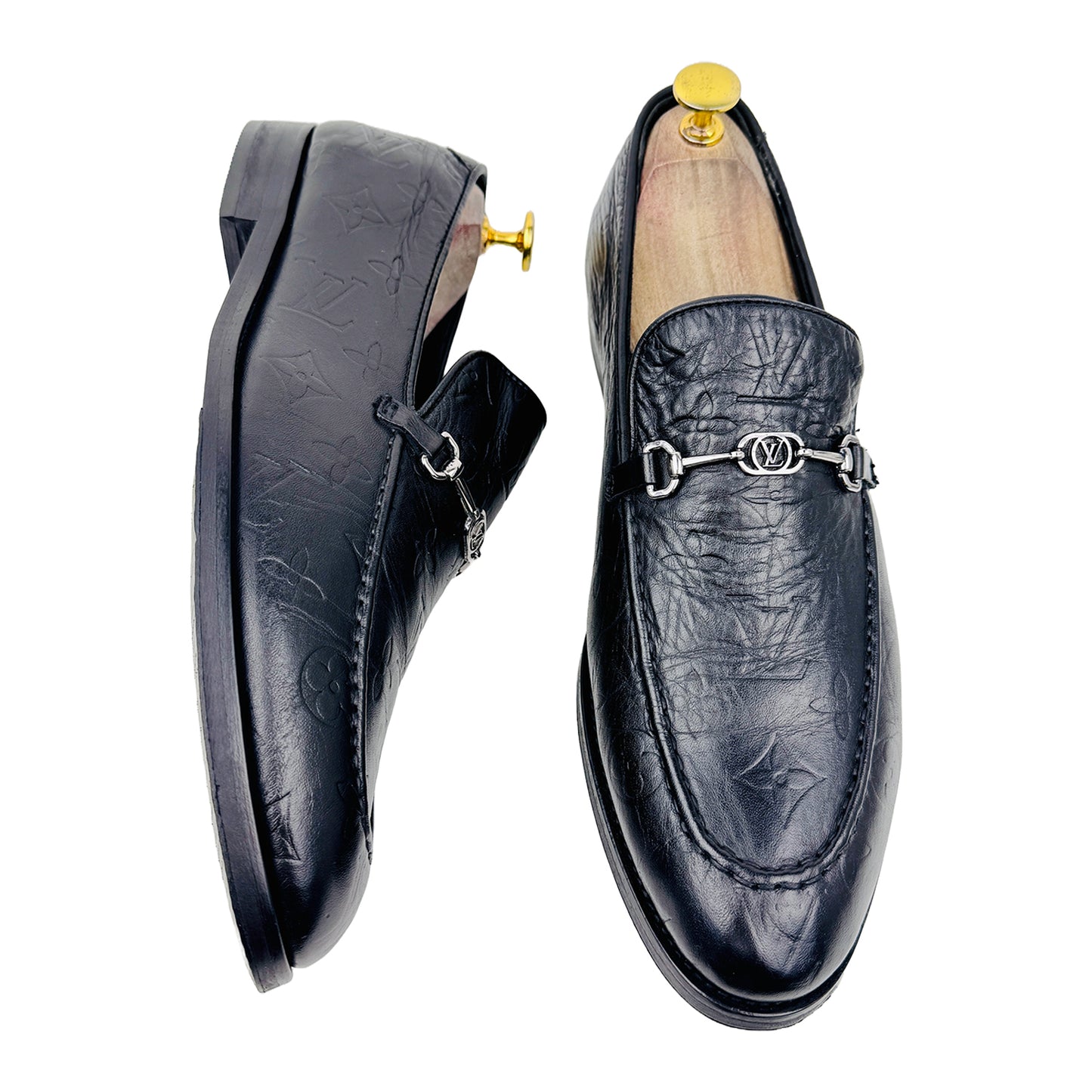 Cross image 2 of Louis Vuitton Men's Black Major Loafers