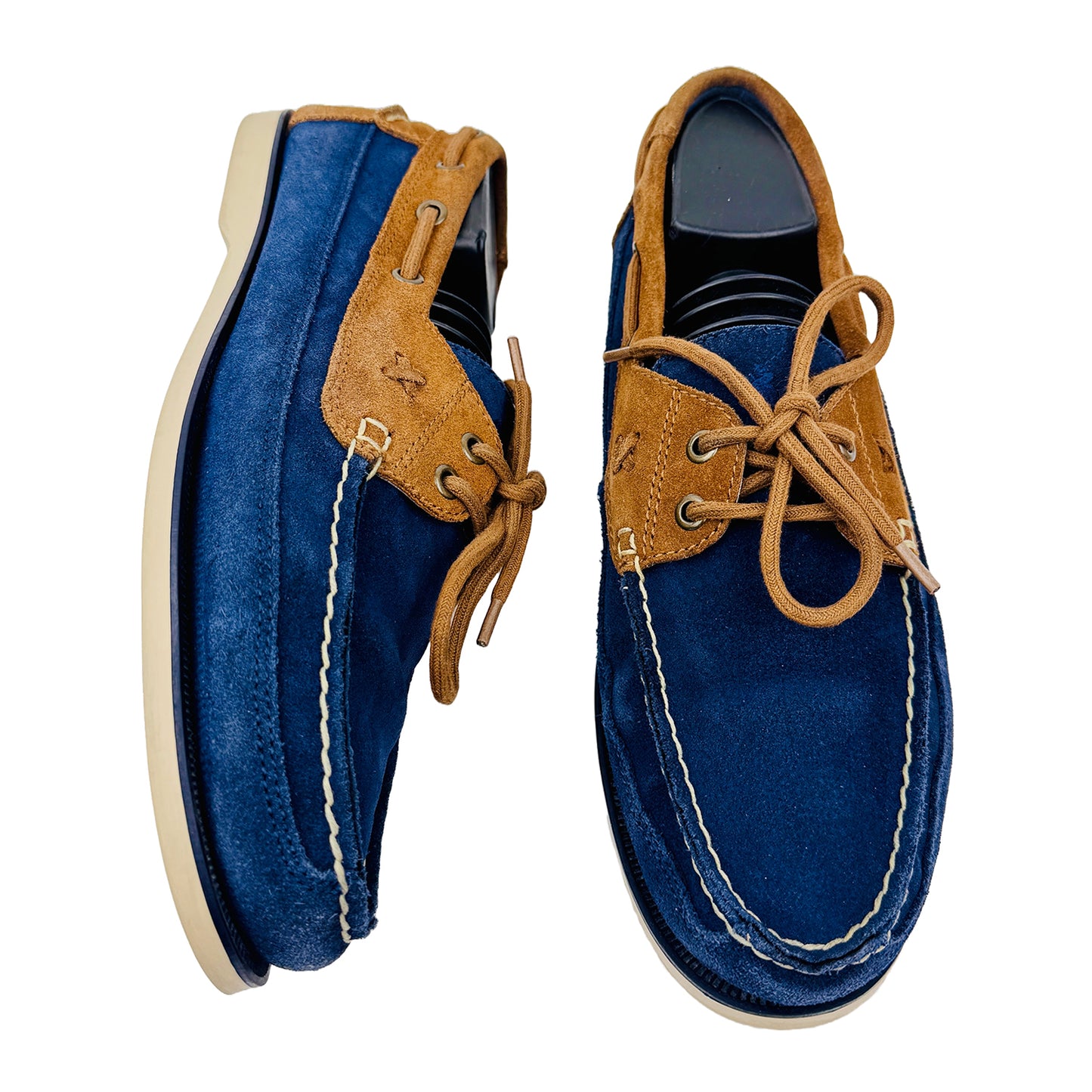 Cross image 2 of Ralph Lauren Men's Blue and Brown Loafers