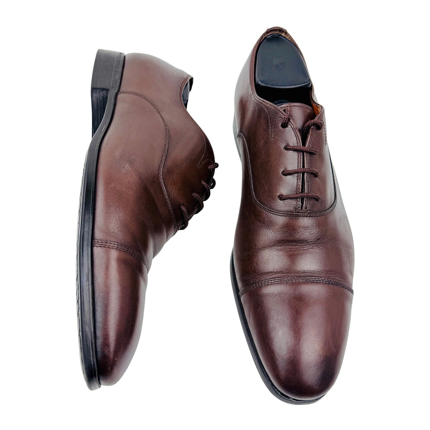 Cross image 2 of Santoni Men's Brown Oxford Shoes - MUSD02055SMOICLBS47