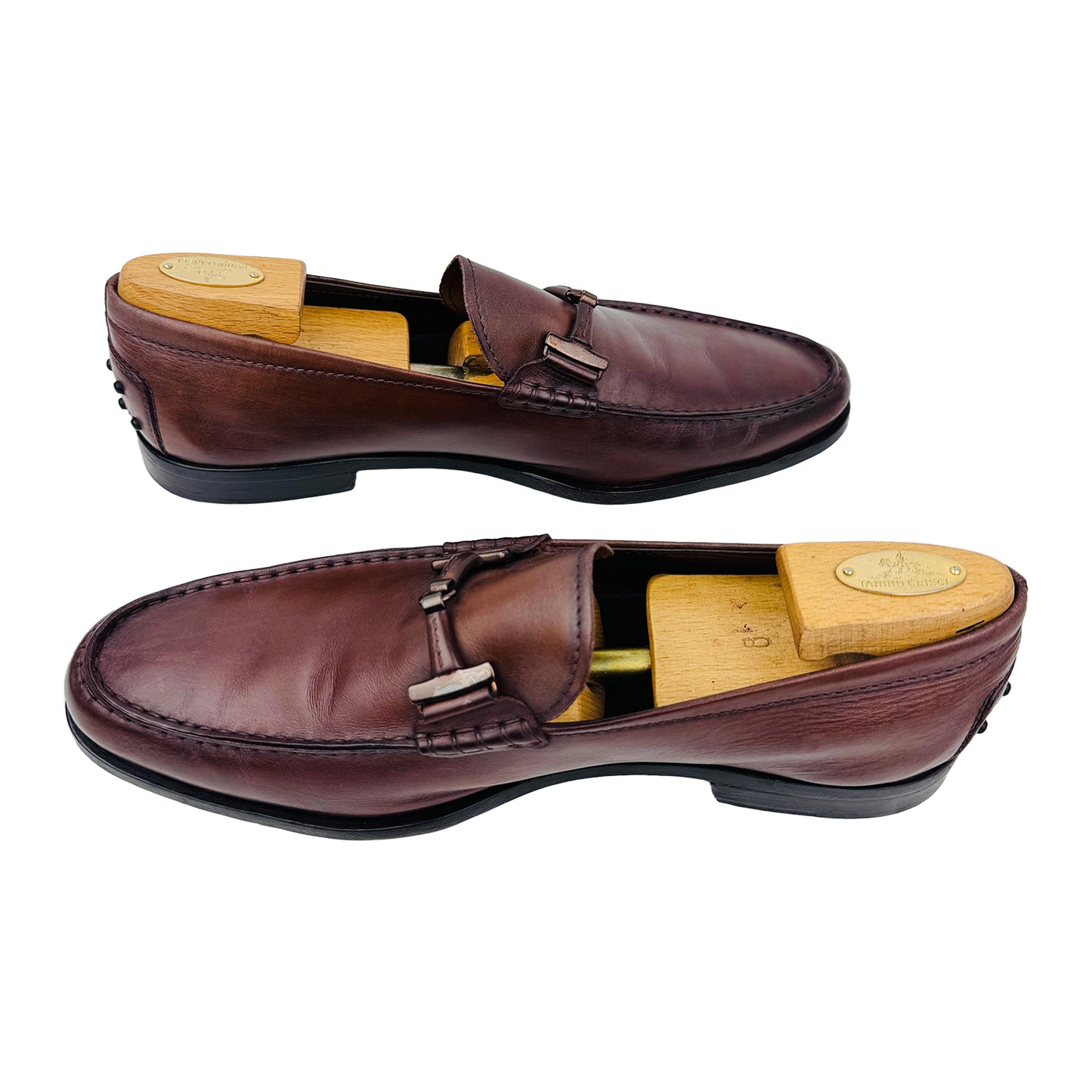 Cross image of Tod's Men's Brown Leather Loafers (Size 44/44.5)