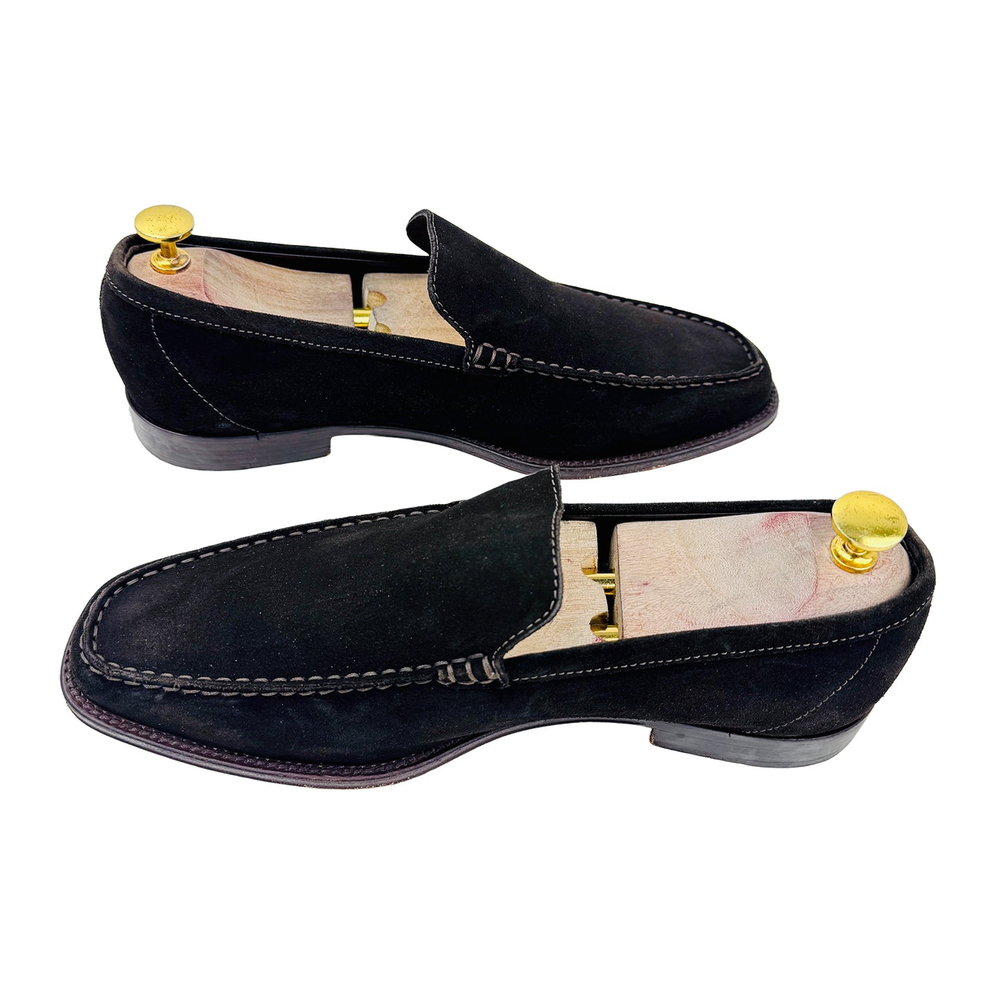 Cross image of Tod's Men's Brown Suede Loafers