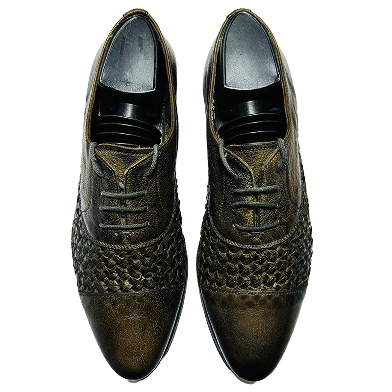 Dolce & Gabbana Brown Oxford Leather Shoes (Made in Italy)