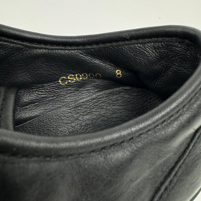 Dolce & Gabbana Leather Low Top Black Sneaker Shoes (Size 42.5)
