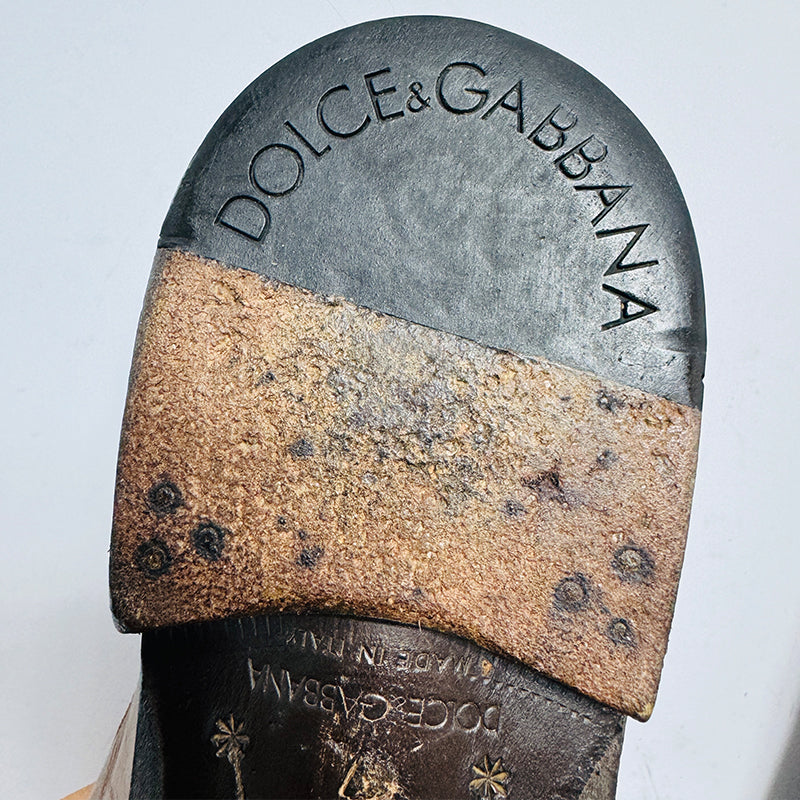 Dolce & Gabbana Men's Formal Brown Shoes (Made in Italy)