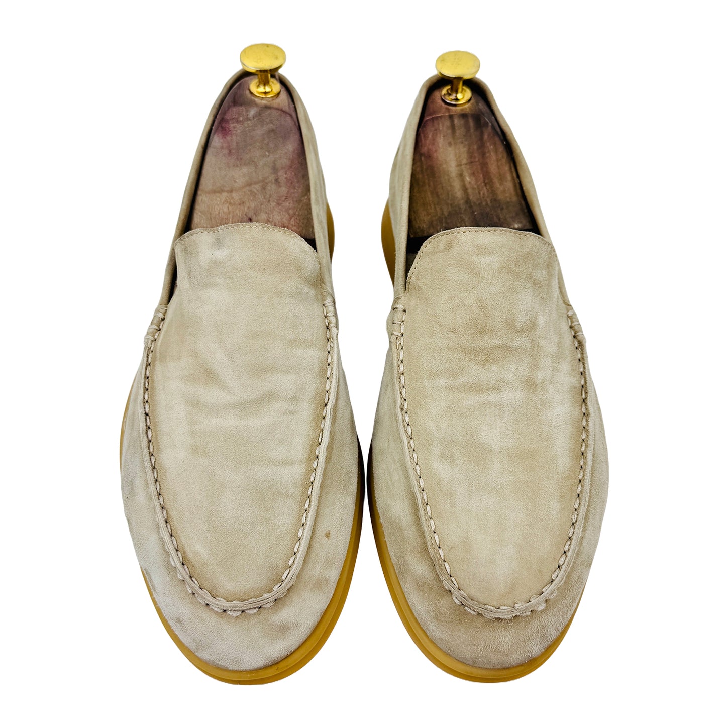 Front Image of Loro Piana Summer Walk Beige Loafers (Size 42) Z62816