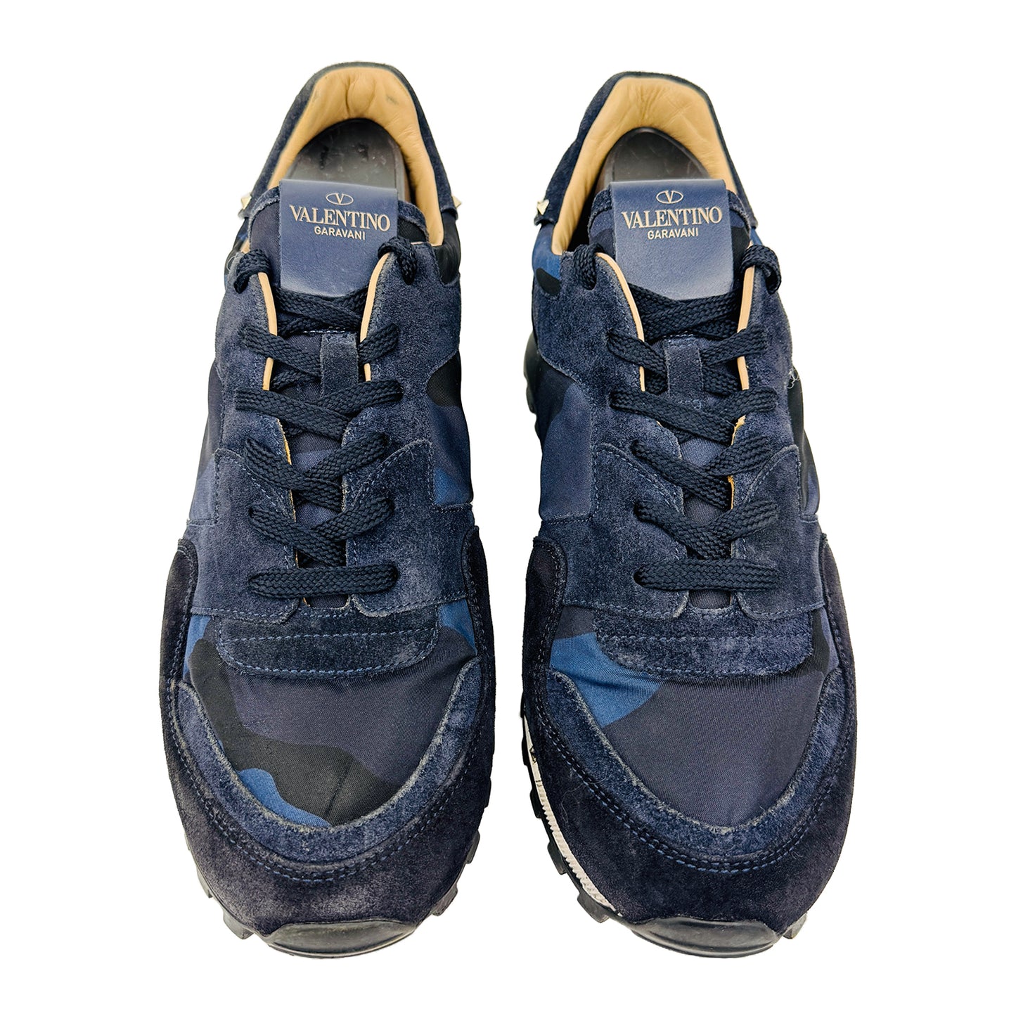 Front Image of Valentino Men's Garanvani Rockstud Shoes (Size 42/42.5) TQ952Y2
