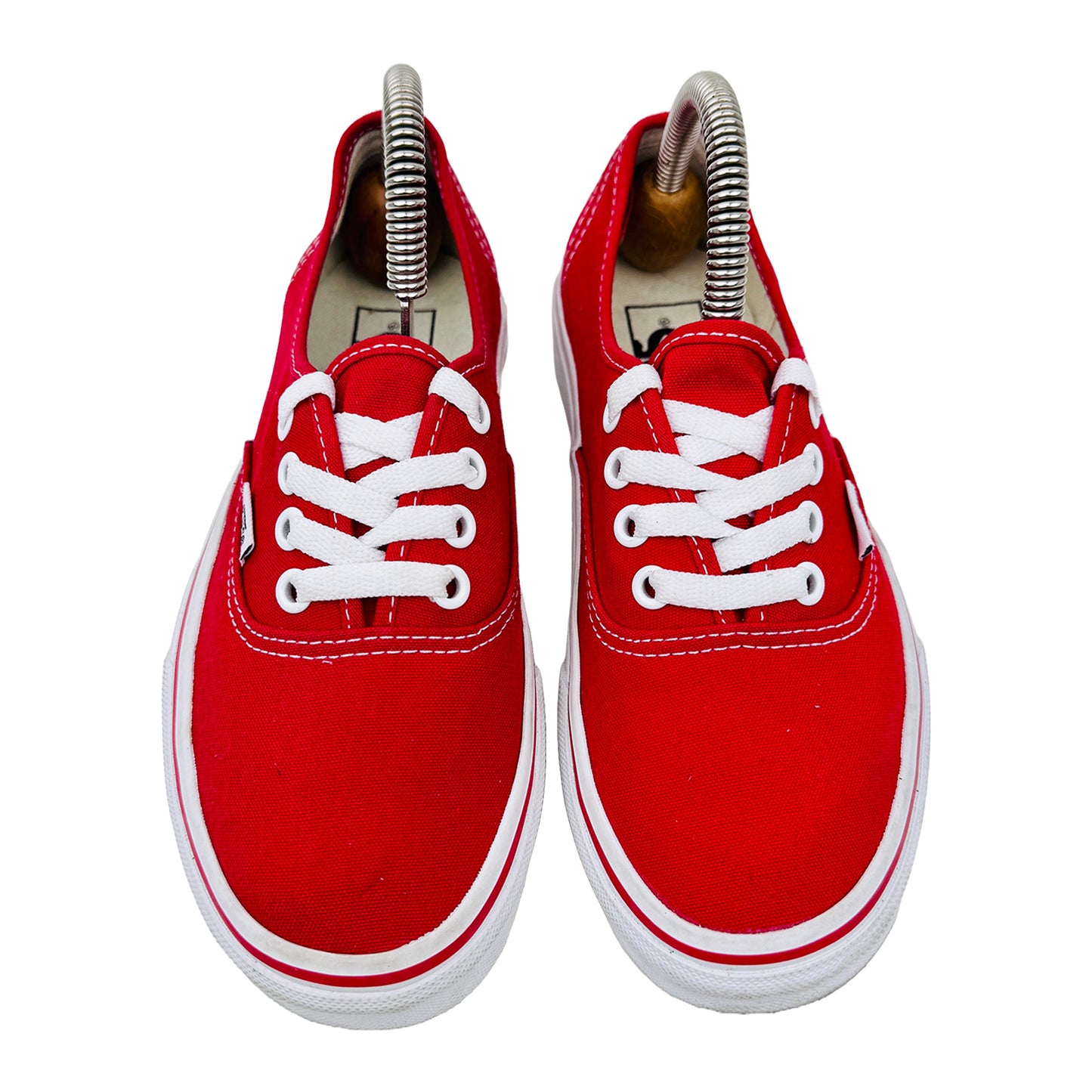 Front Image of Vans Off The Wall Low Top Red Shoes (Size 36) - 721356
