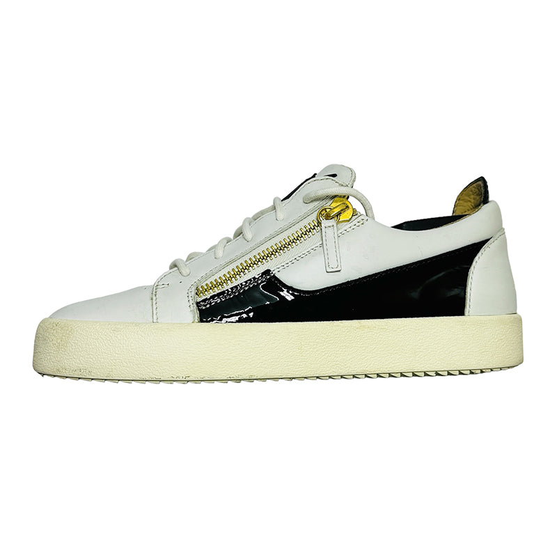 Giuseppe Zanotti White Black Sneaker Shoes (Size 42/42.5)