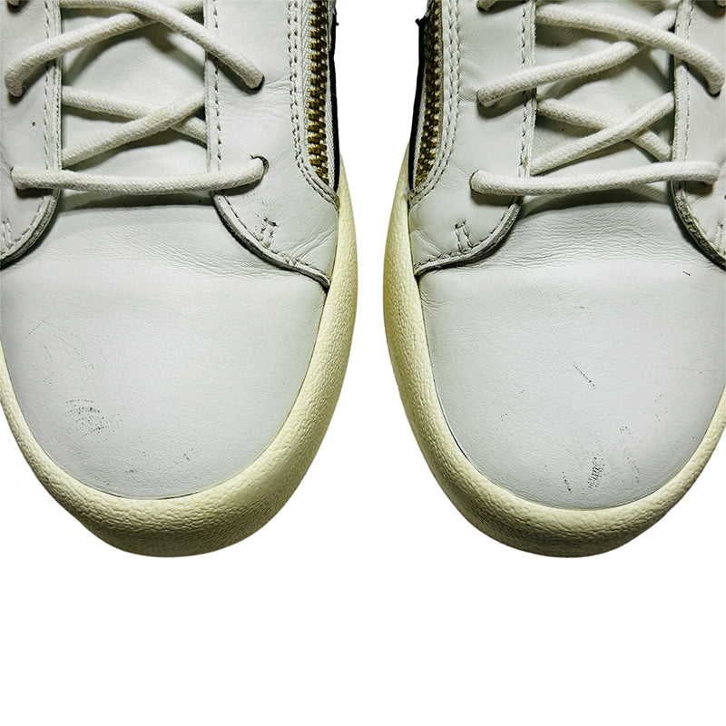 Giuseppe Zanotti White Black Sneaker Shoes (Size 42/42.5)