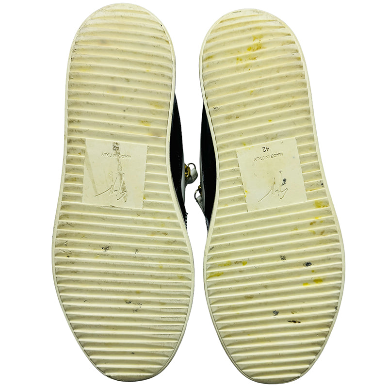 Giuseppe Zanotti White Black Sneaker Shoes (Size 42/42.5)