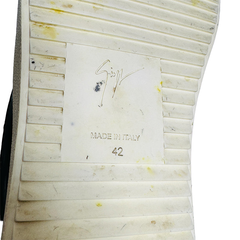 Giuseppe Zanotti White Black Sneaker Shoes (Size 42/42.5)