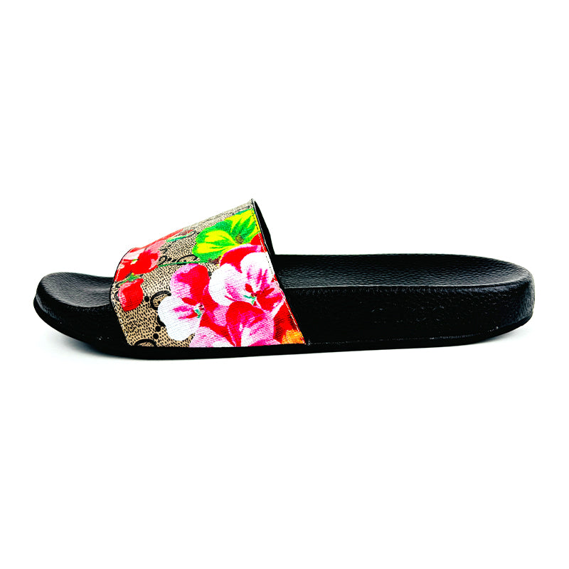 Gucci GG Blooms Supreme Floral Slide Sandal - 408508 KU200 8919