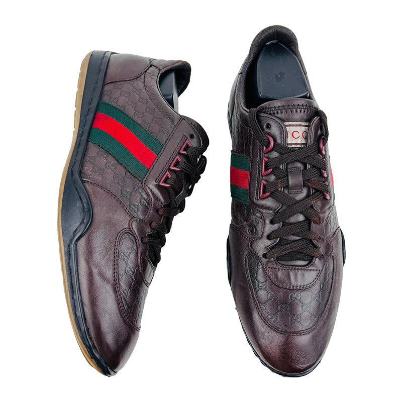 Gucci Men’s SL73 Dark Brown Shoes (Size 42)