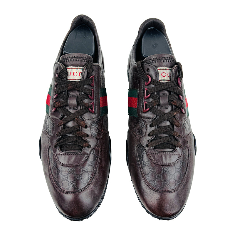 Gucci Men’s SL73 Dark Brown Shoes (Size 42)
