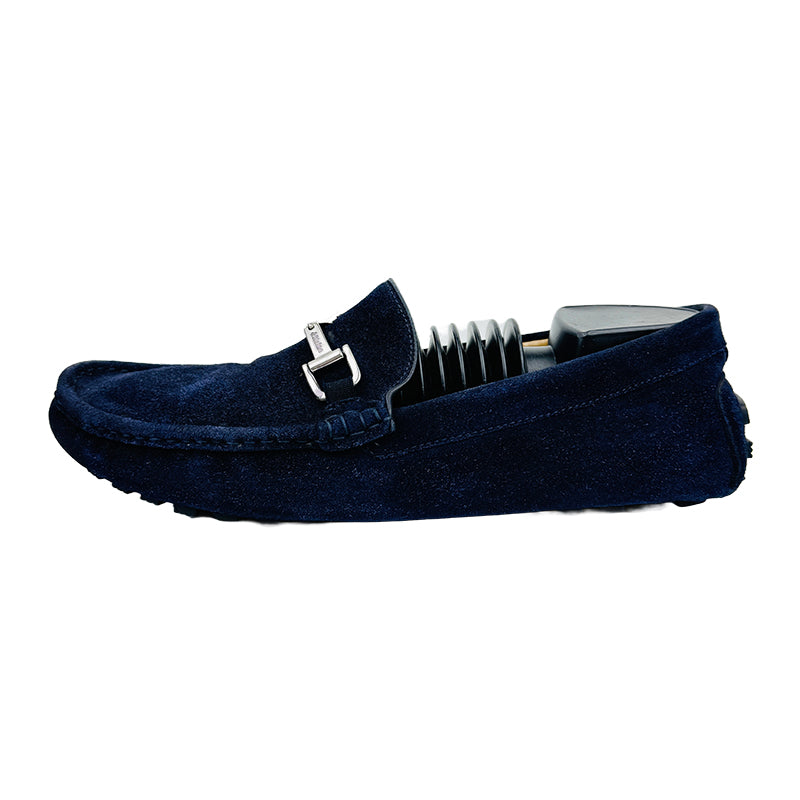 Harmont & Blaine Navy Blue Loafer Shoes (Size 43.5/44) Made in Italy