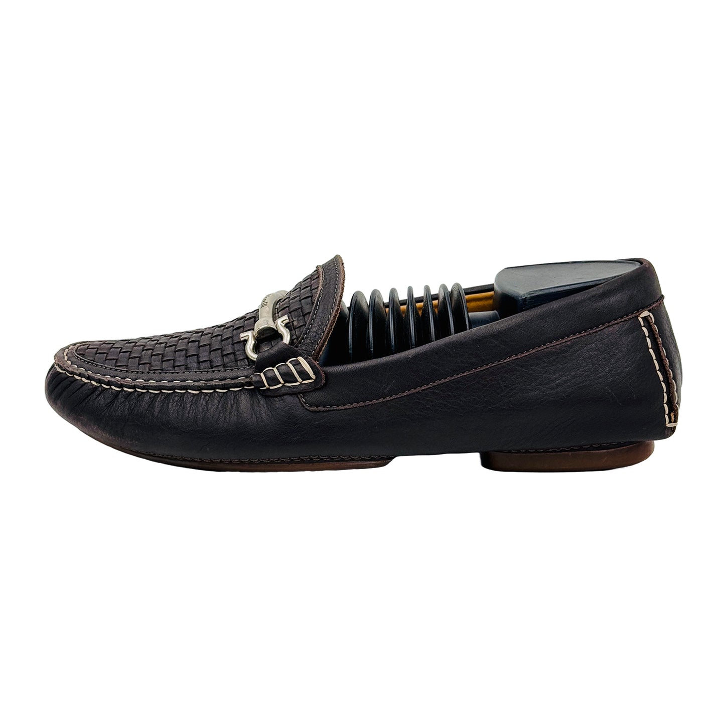 Image of Andrea Morelli Men's Brown Leather Loafers (Size 42/42.5)