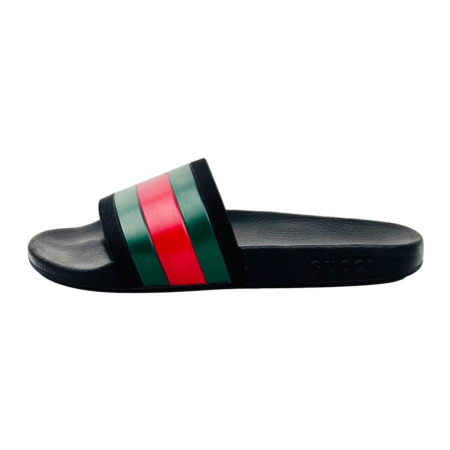 Image of Gucci Men's Pursuit 72 Rubber Slides (Size 43.5/44) - 308234