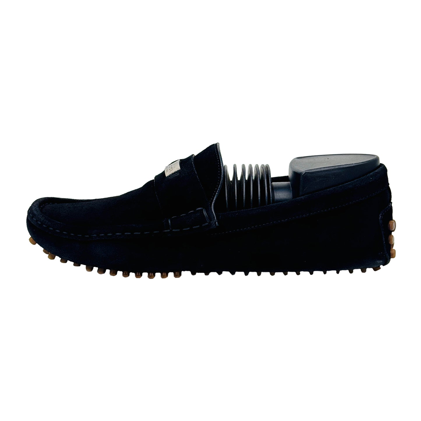 Image of Gucci Men's Suede Black Driving Loafers (Size 40)