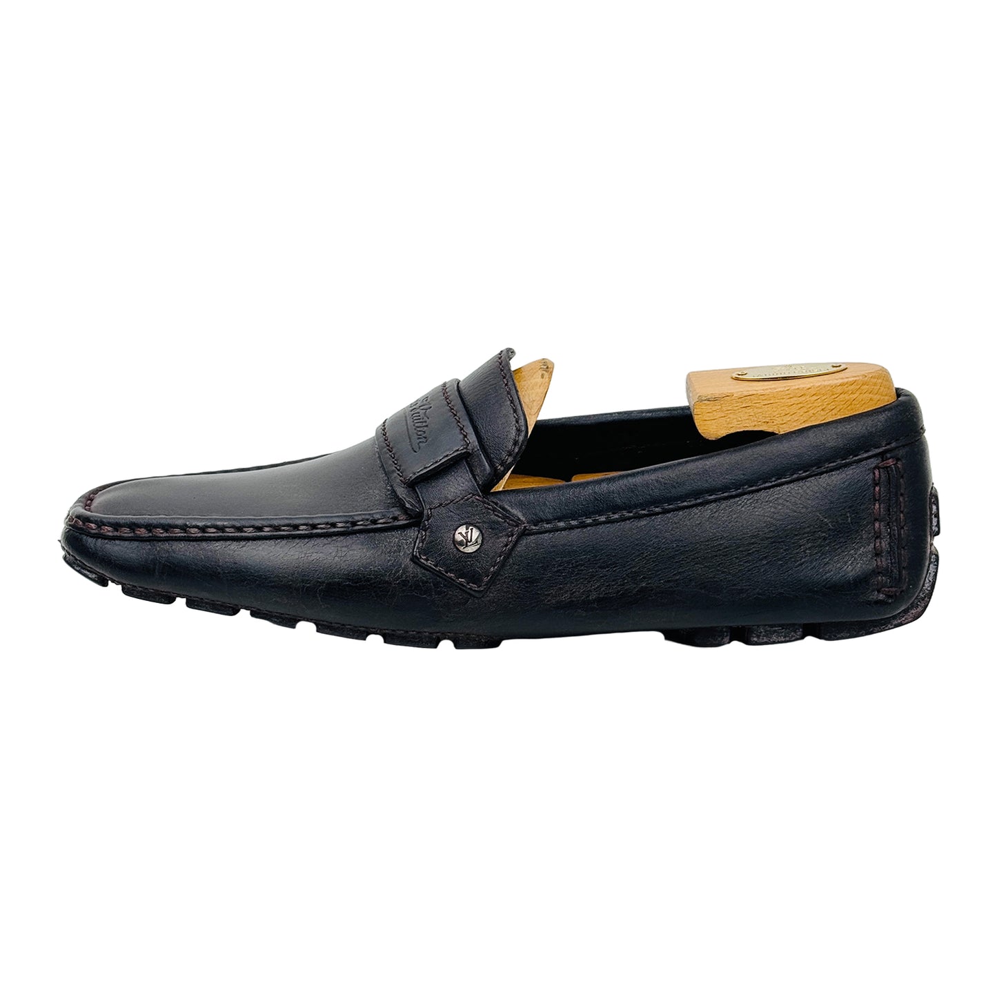 Image of Louis Vuitton Men's Dark Brown Driving Loafers (Size 42)
