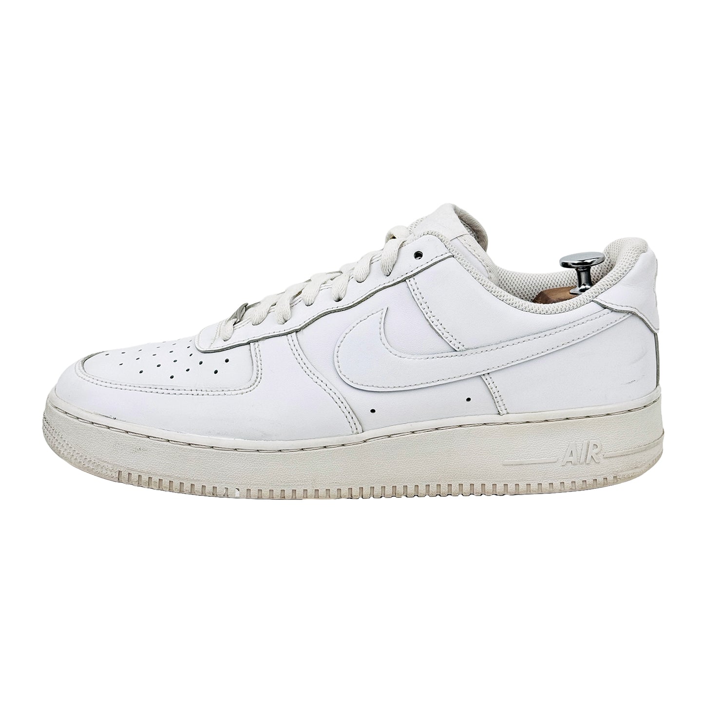 Image of Nike Men's White Airforce 1'07 Sneakers (Size 46) - CW2288-111