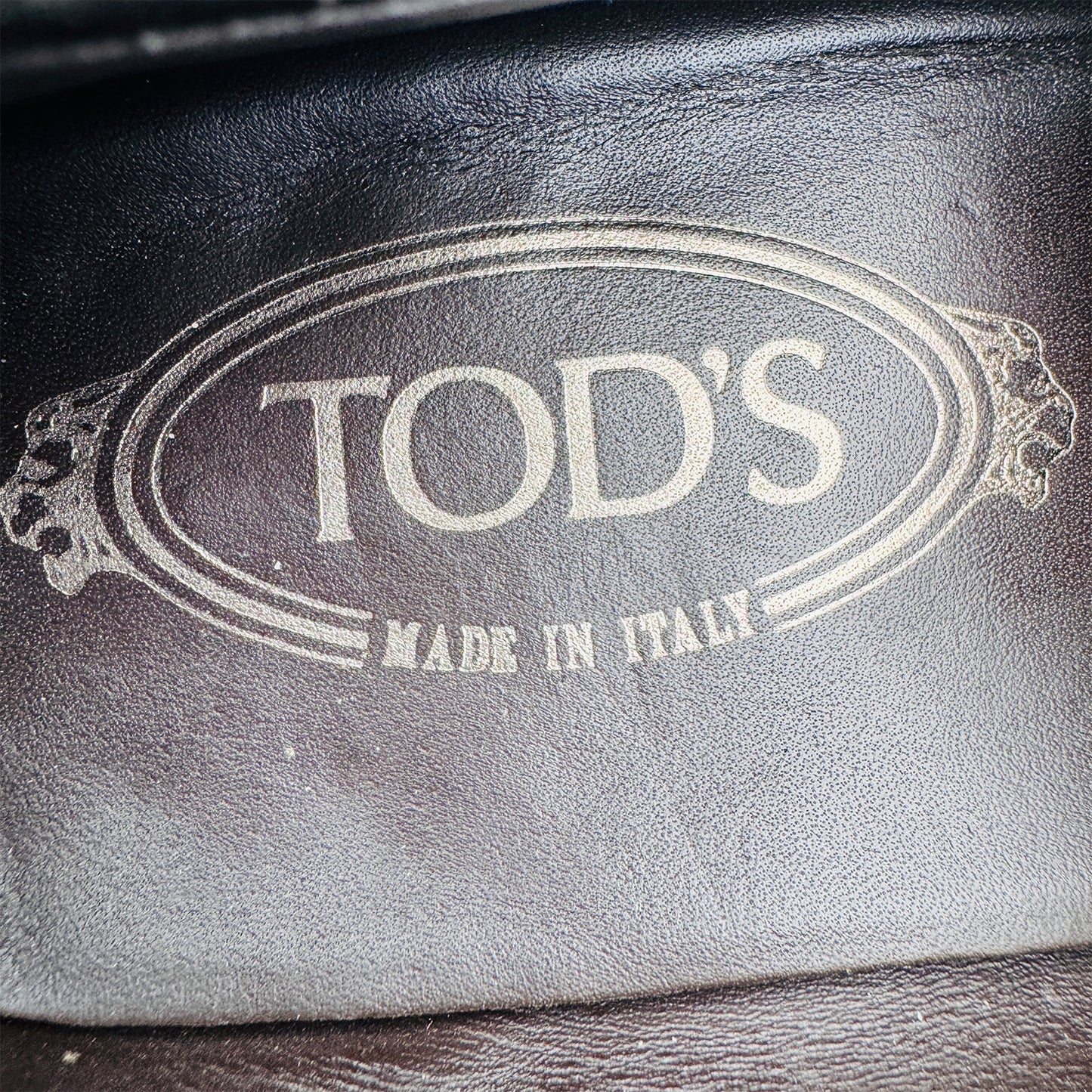In Side image of Tod's Men's Brown Suede Loafers