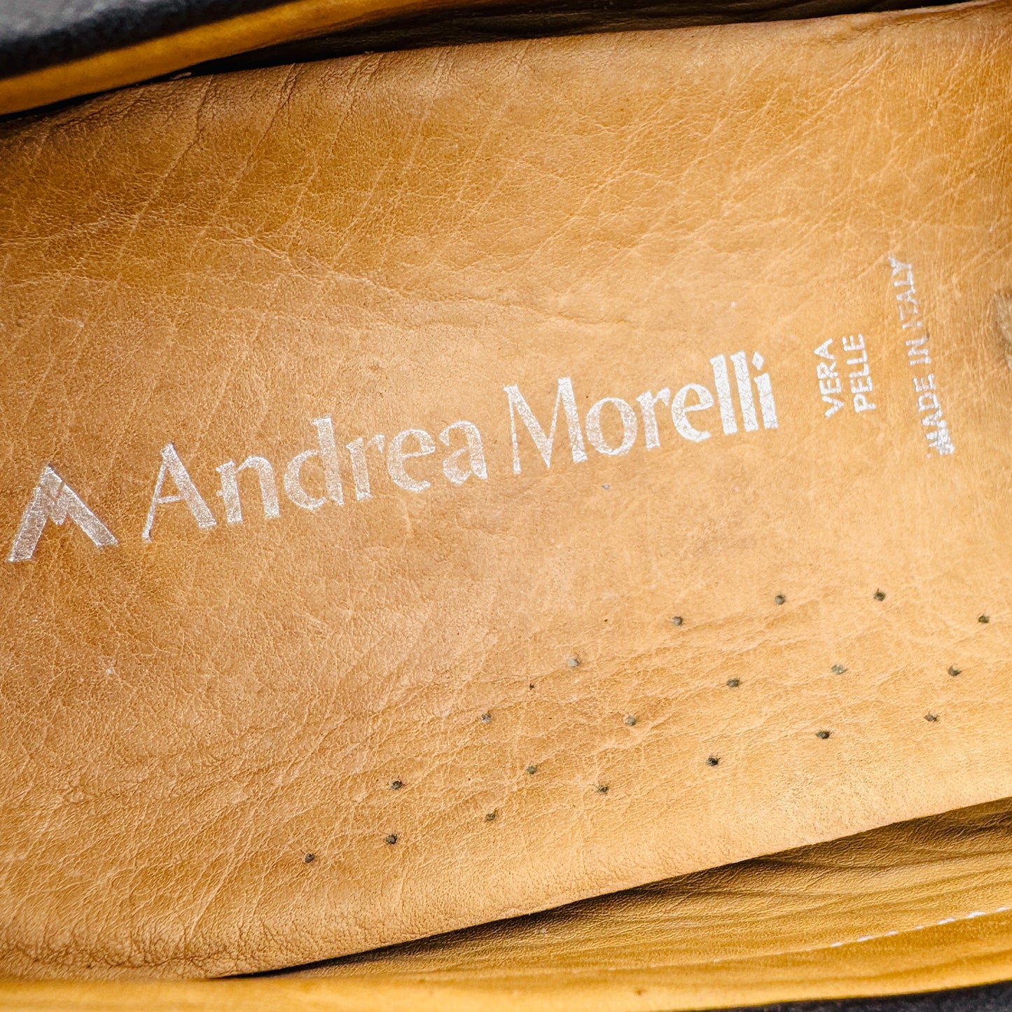 Inside image 2 of Andrea Morelli Men's Brown Leather Loafers