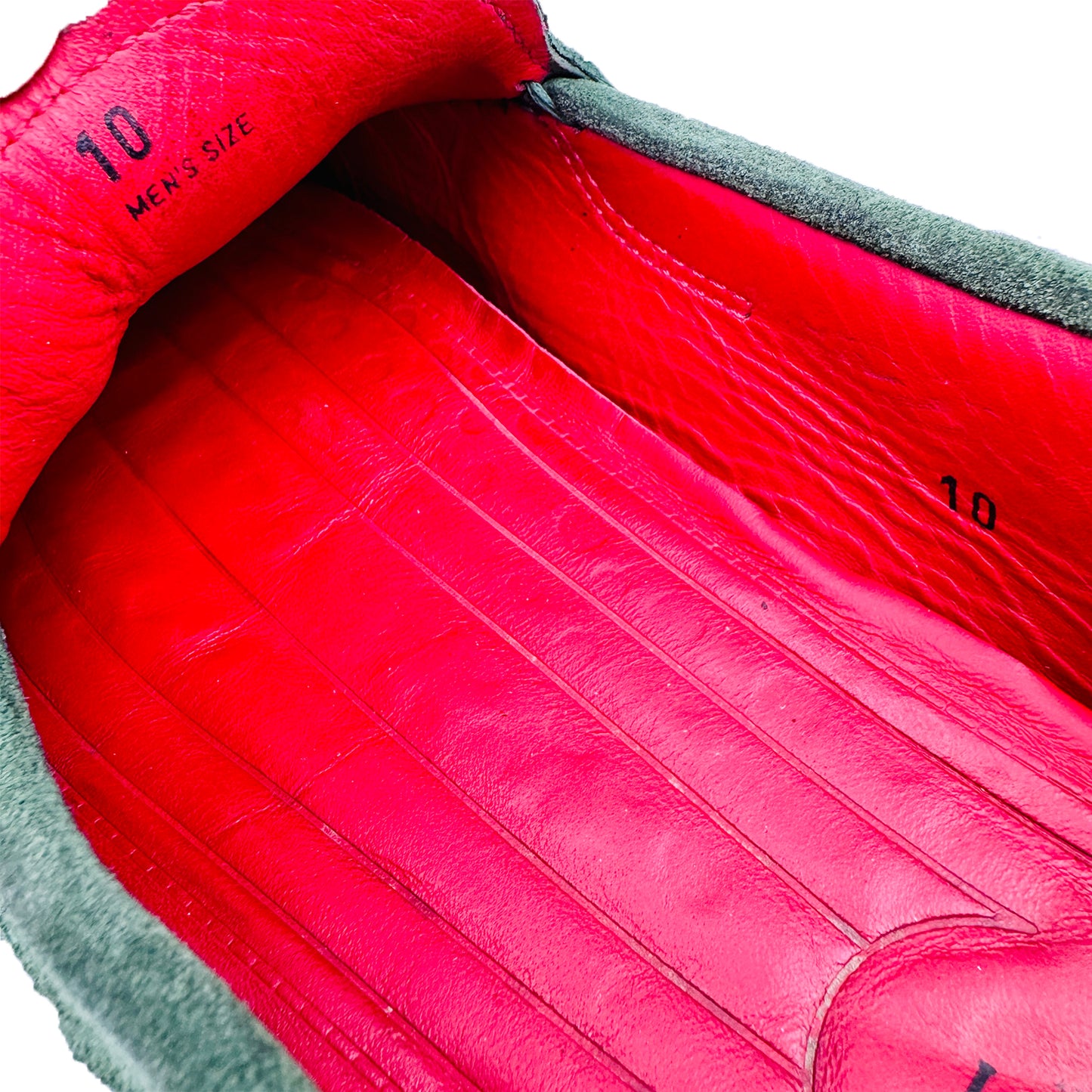 Inside image of Tod's By Ferrari Men's Green Driving Loafers